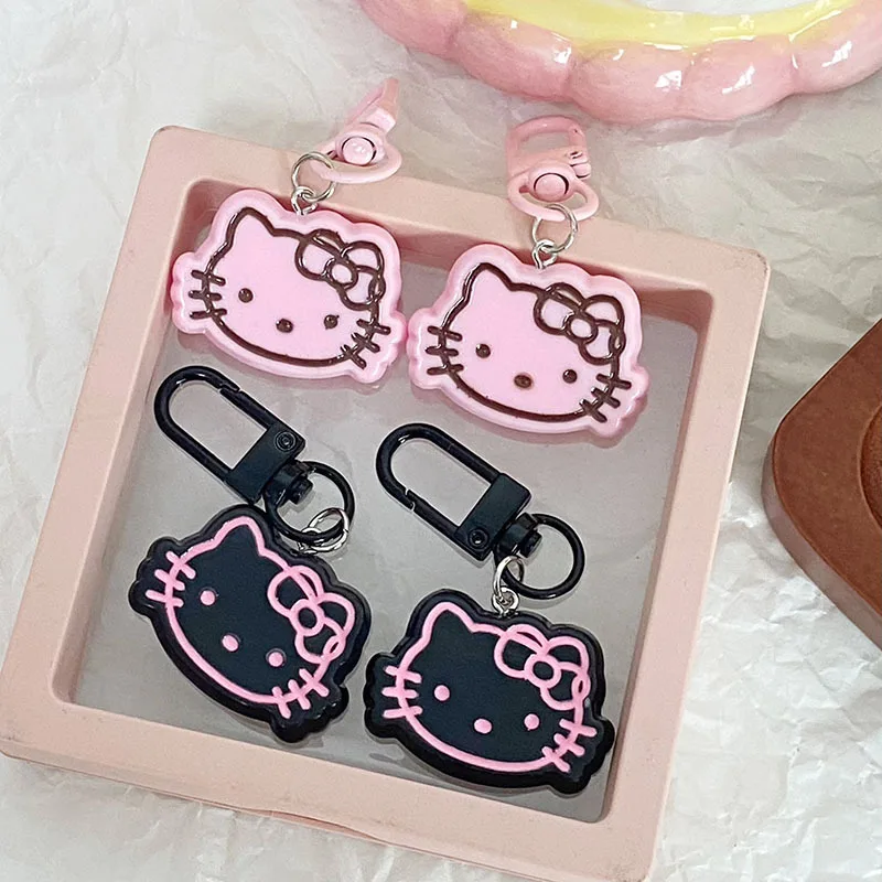 

Cute Hellos Kittys Keychain Student Cartoon Schoolbag Hanging Bestie Couple Gift Bag Accessories Creative Gift for Students