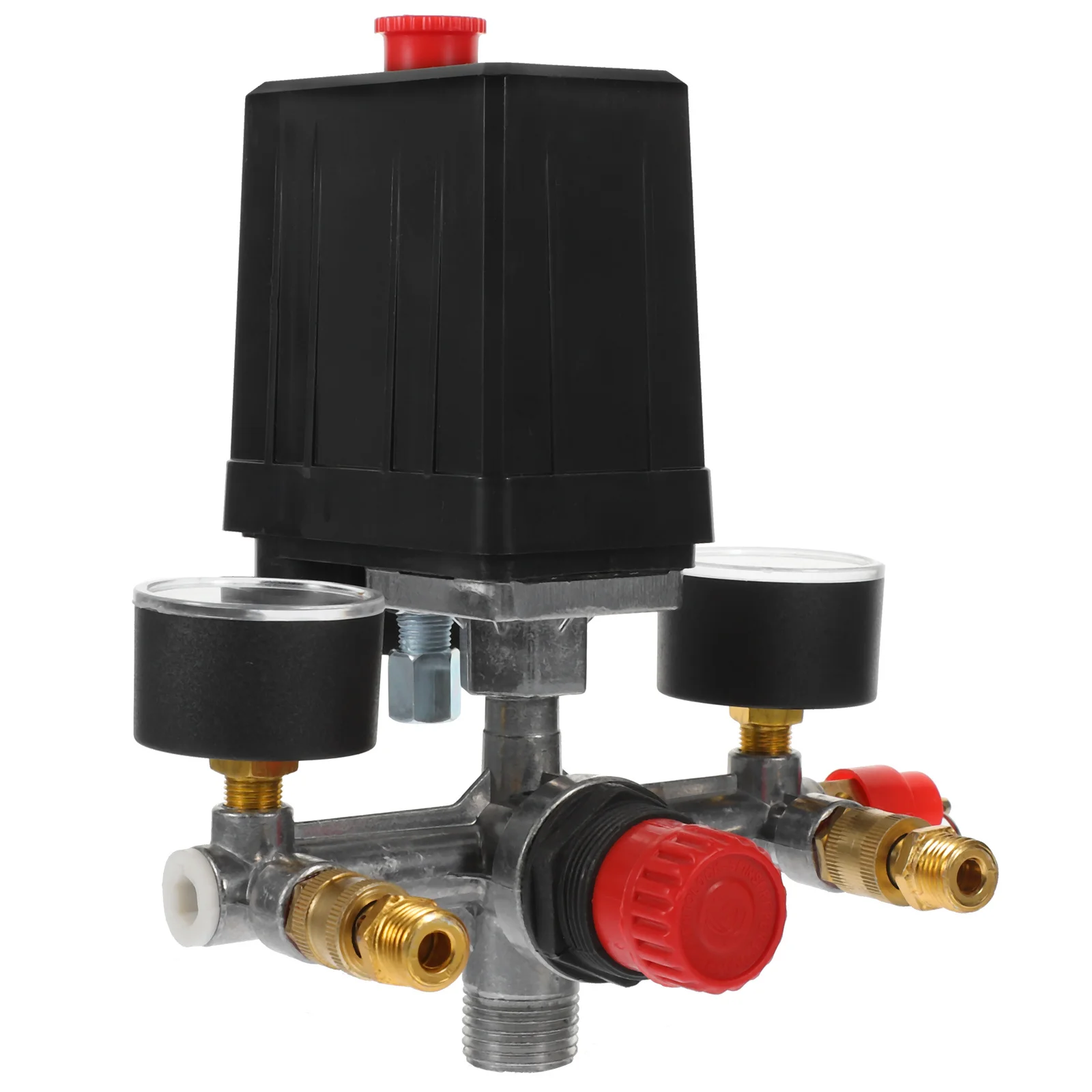 

1Pcs Pressure Switch Bracket with Barometers Single-Hole Pressure Reducing Valve for Precise Control and Safety Relief