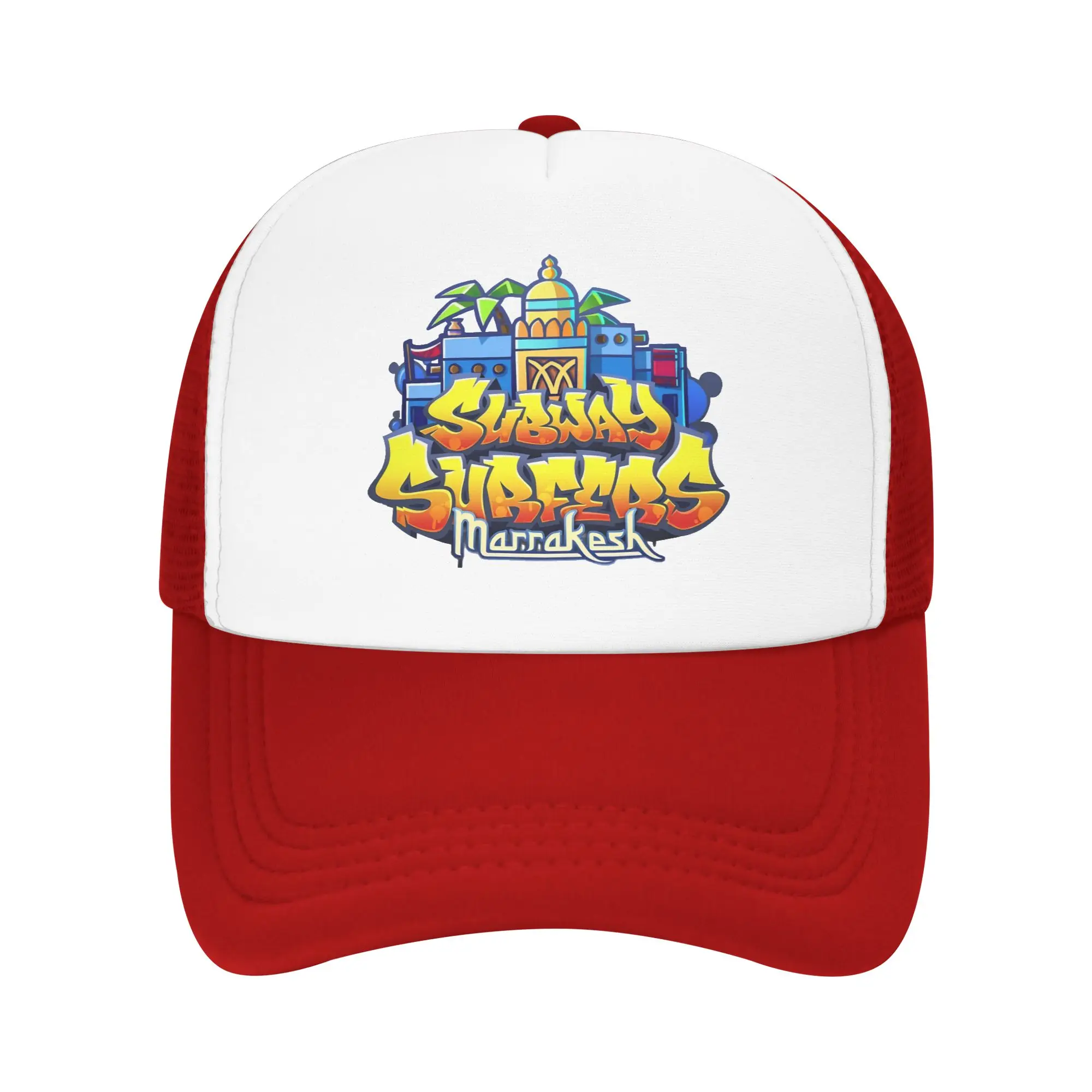 S-Subways S-Surfers Marrakesh Mesh Baseball Cap Popular Trucker Worker Cap  Hat Adjustable Fishing Hat Summer Trucker Cap