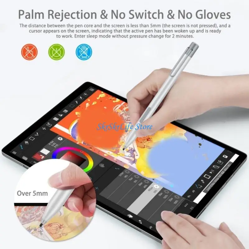 

E65E Portable Styluses Advanced Pressure Sensitivity Tablets Writing Art Instrument
