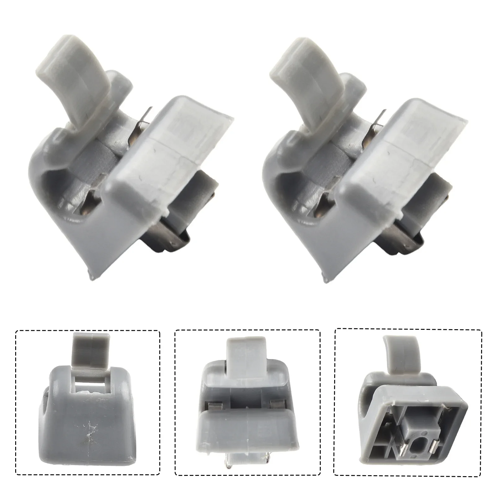 2Pcs Sun Visor Clips Holders Auto Interior Fastener For Vehicles W201 190 Class 1982-1993 ﻿For W123 1976-1985 ﻿For W124 E Class