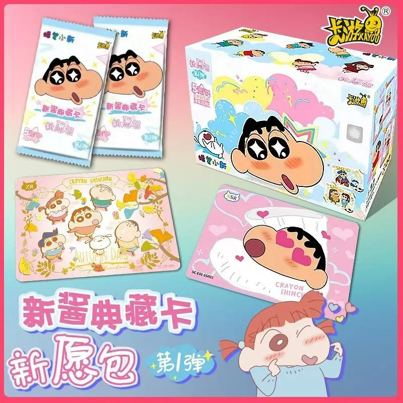 Kayou Anime Crayon Shin-Chan Card Party Bag Nohara Misae Nohara Hiroshi Rare Collection Card Toy For Children'S  Surprise  Gift