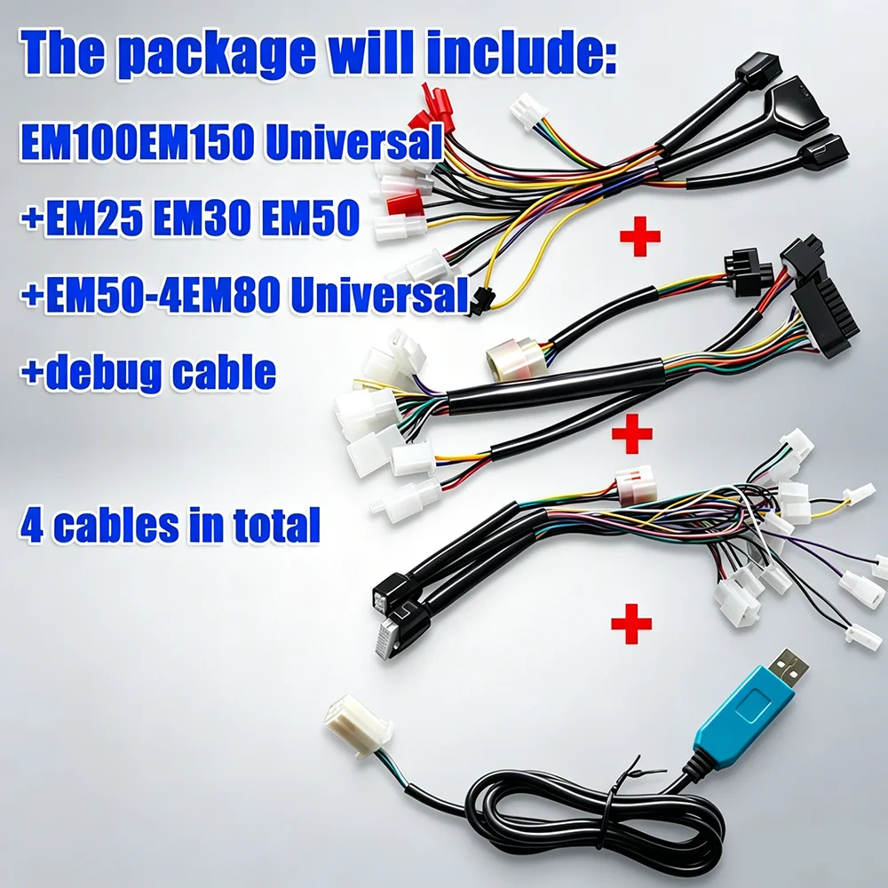 VOTOL Programming USB PL2303 EM30 EM50 EM80 EM100 EM150 Cable & GTS SP 7235 7255 72350 Electric Scooter controller Cable harness
