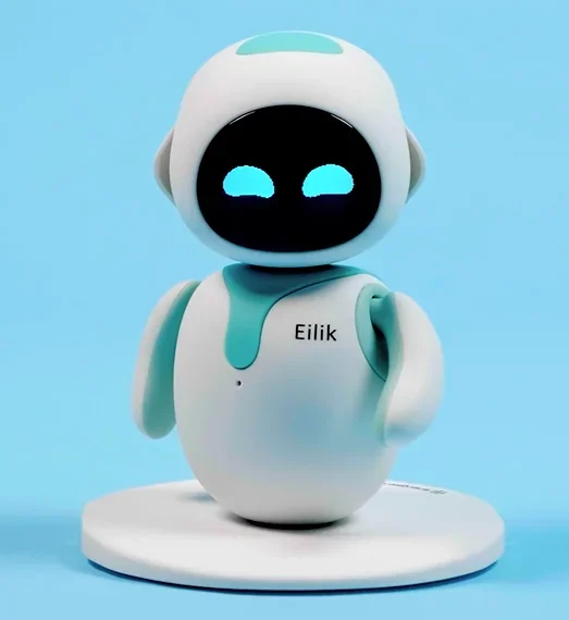 emo toy robot a cute intelligent companion of pet robot children accompany blue and pink