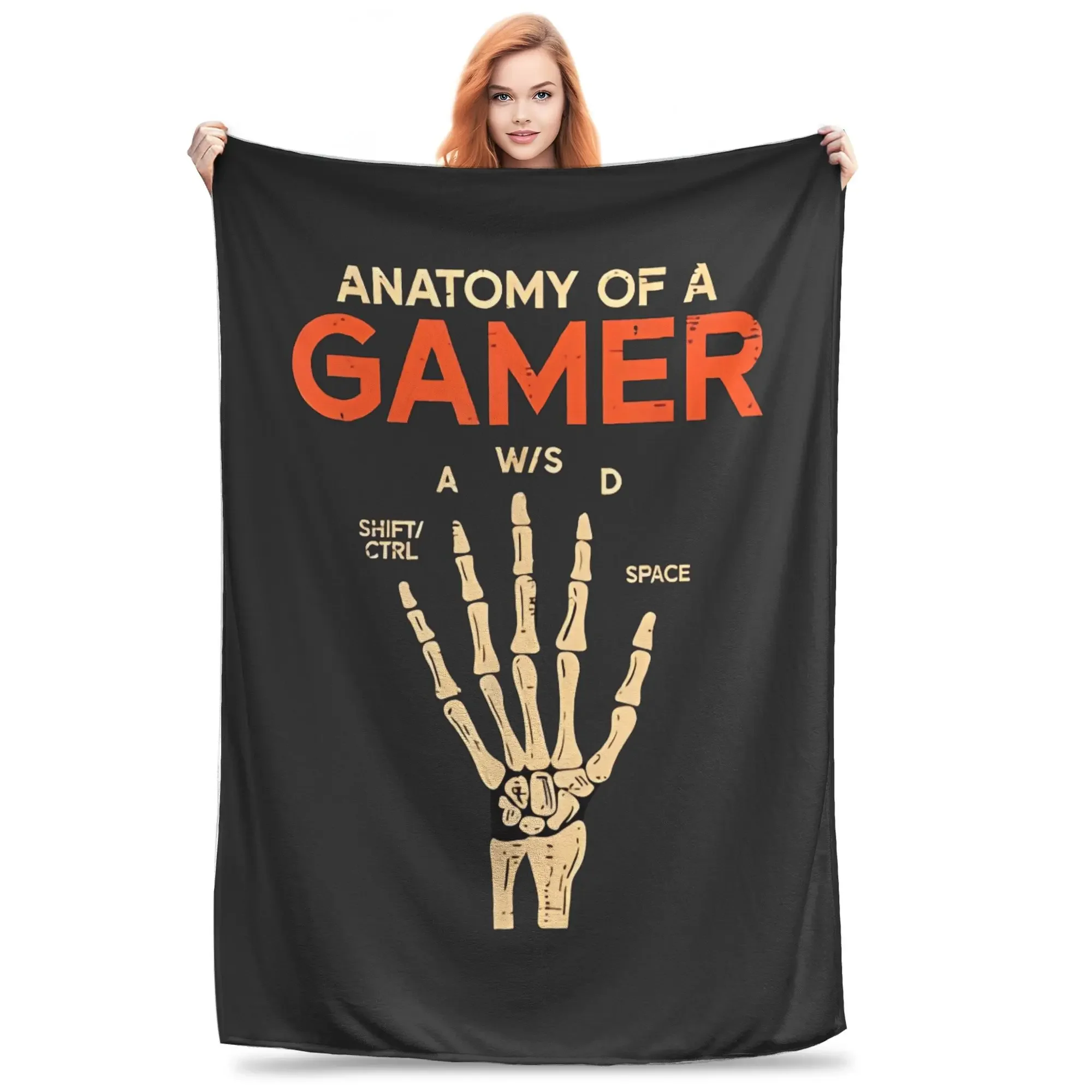 

Gamer Blanket GamePad Soft Warm Plush Throw for Couch Chair Bedspread Flannel Bed Cover for Boys Girls