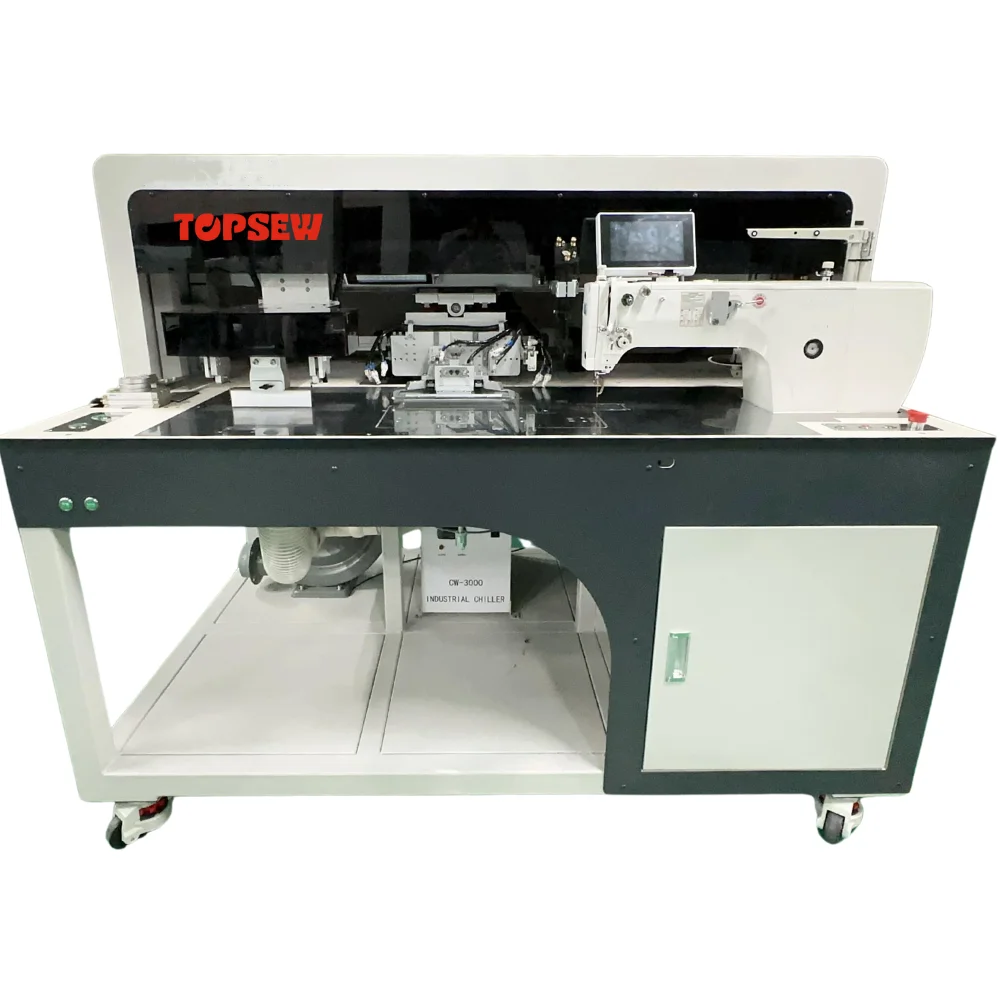 ATV&UTVAutomatic TS-995 Industrial Laser Pocket Welting Sewing Machine 3000RPM High Speed Servo Motor Drive Manual Feed Mechanis