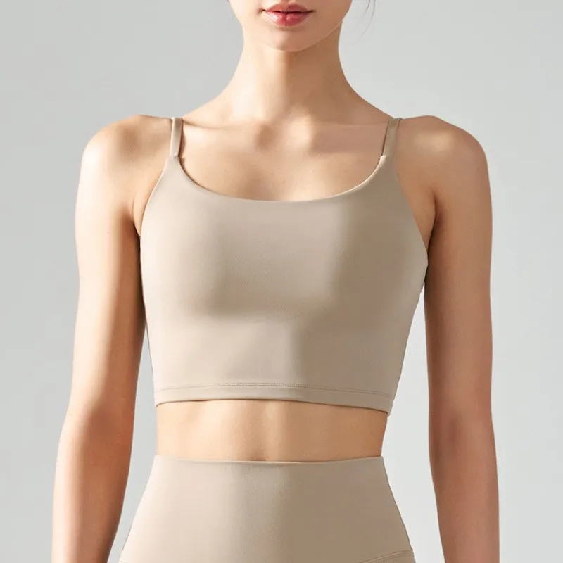 Sport-BH-Top für Damen, Push-Up, fest gepolstert, Push-Up-Tops, Fitness-Weste, Lauf-, Gym-BH, Yoga, atmungsaktive Sportunterwäsche – Detail 3