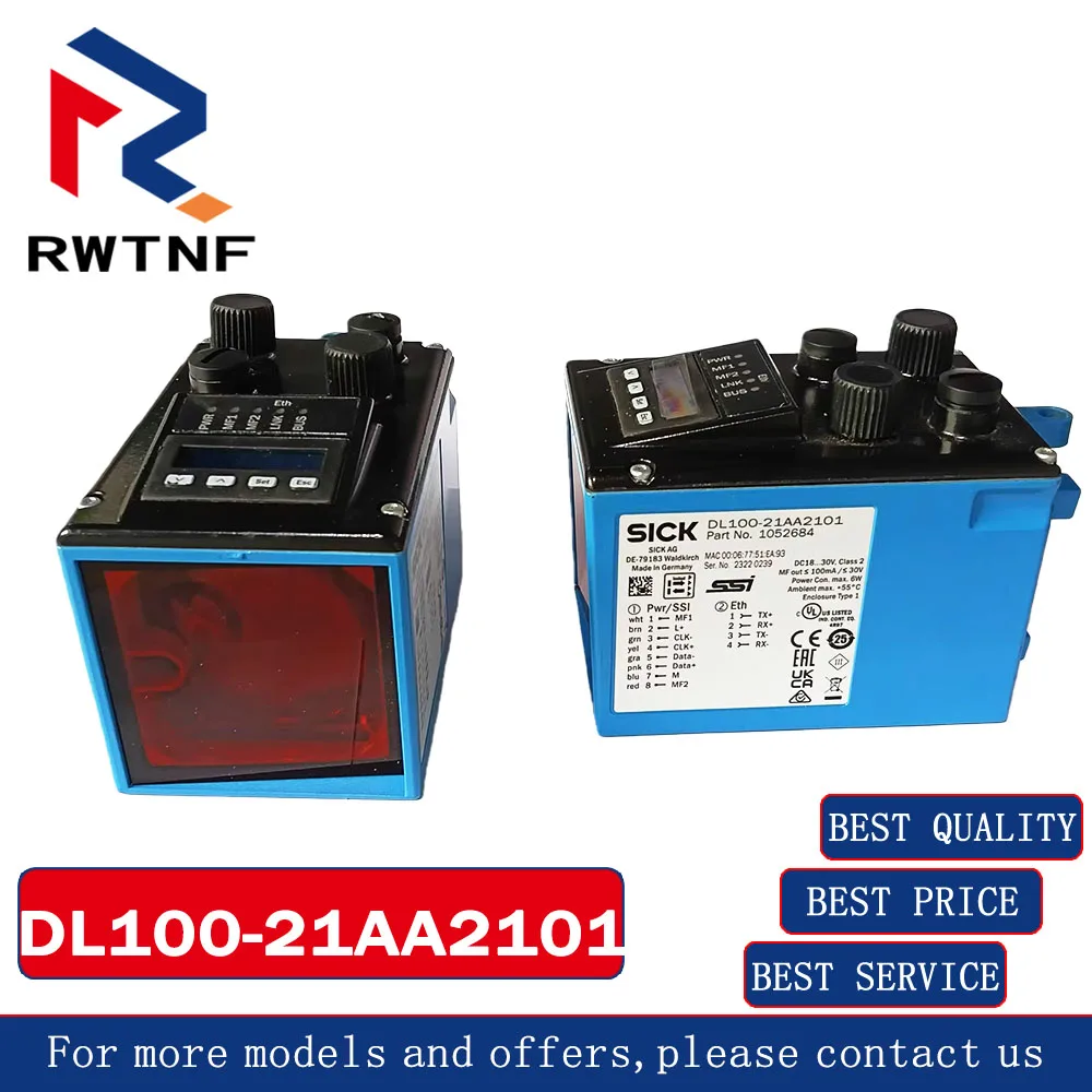 Brand New Genuine DL100-21AA2101 SICK Remote distance sensor Order number:1058164,100% original warehouse stock