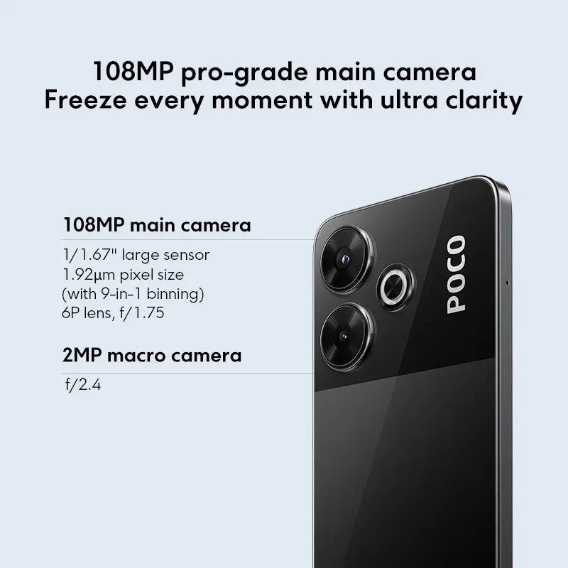 POCO M6 Smartphone Global Version NFC MediaTek Helio G91-Ultra 6.79\