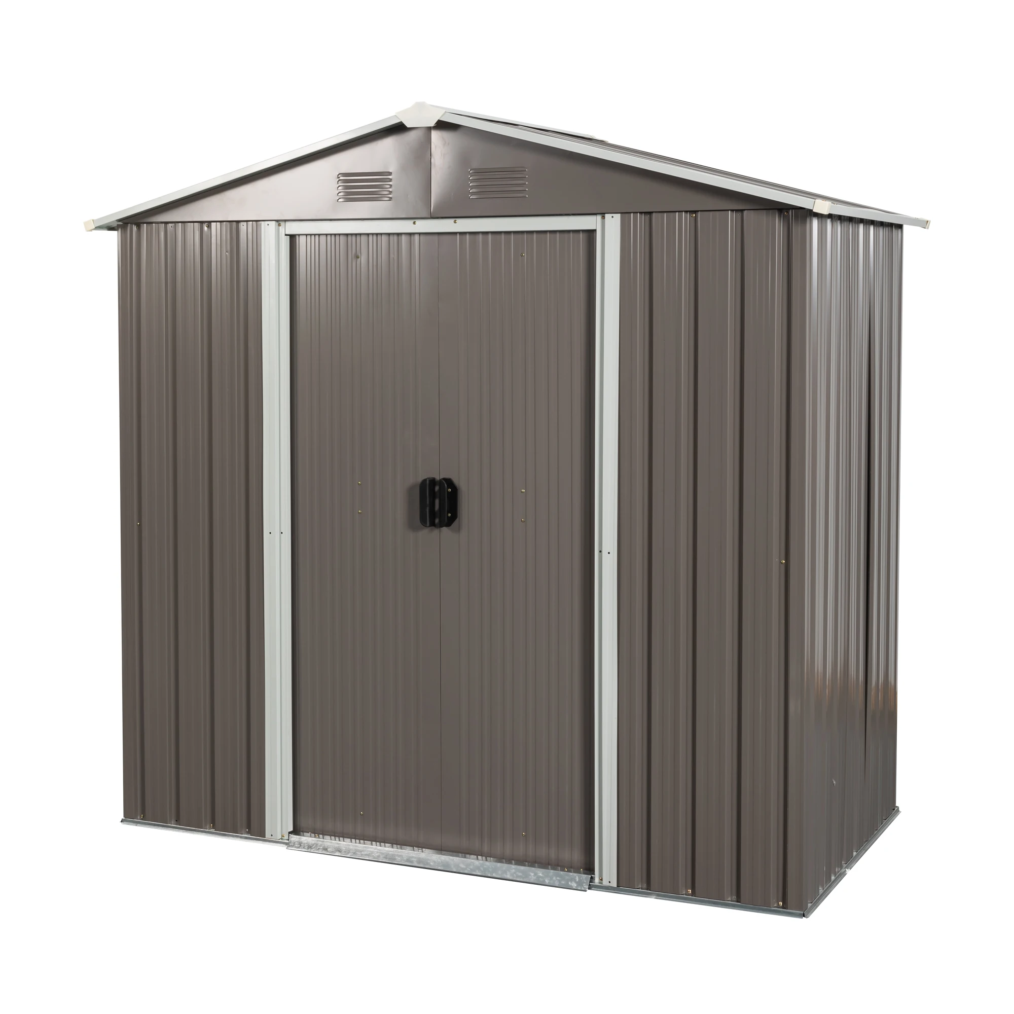 

8 x 4FT Outdoor Metal Storage Shed With Air Vents& Floor Frame Metal Sheds & Garden Storage Sheds House Storage for Patio