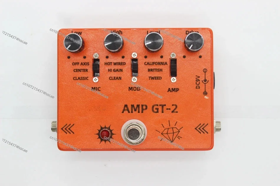 DIY Hand Effect Maker SansAmp GT-2 Duplicate Electric Guitar Speaker Simulates Distortion of a Single Circuit Board