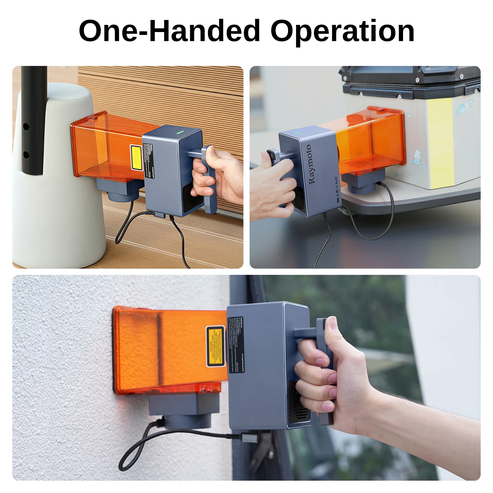 레이모토 R1/R1 프로 핸드헬드 레이저 조각기 공기 정화기 포함 목재 금속용 휴대용 조각기 DIY 도구