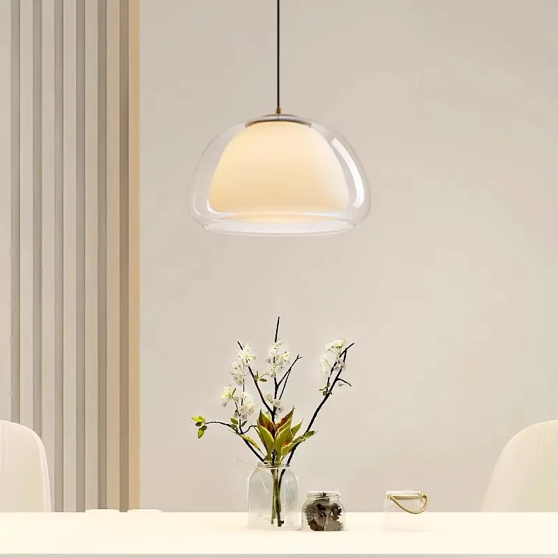 

Chandelier simple living room bedroom bar restaurant creative single head glass chandelier