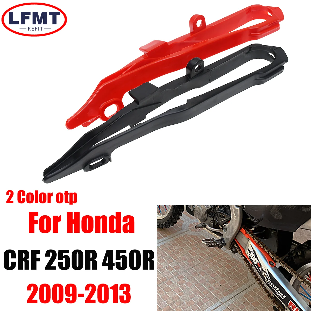 

Motorcycle Swingarm Chain Slider Guide Guard For Honda CRF450R CRF250R CRF 250R 450R 250 450 R Dirt Pit Bike 2009-2011 2012 2013