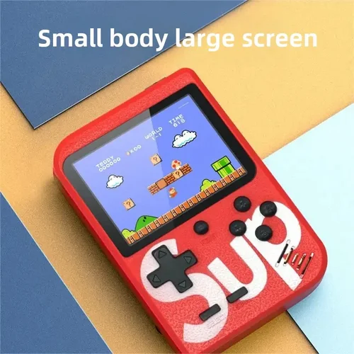 Imagen 2 del producto Mini consola de juegos portátil 500 en 1, consola de vídeo Retro portátil, pantalla LCD a Color de 8 bits y 3,0 pulgadas, juego para niños, regalo de vacaciones