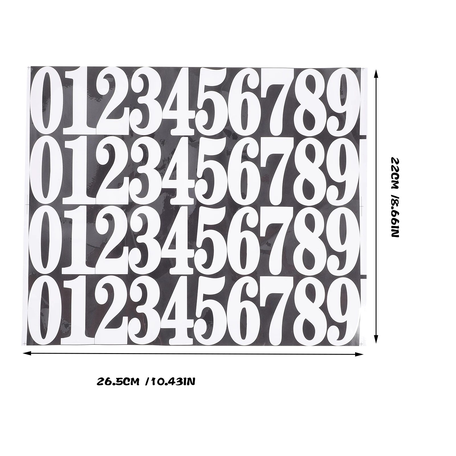 

Self Adhesive Number Stickers for Mailbox Window PVC Durable Water Resistant Outdoor Numbers Doorplate Letter Decals Easy Apply