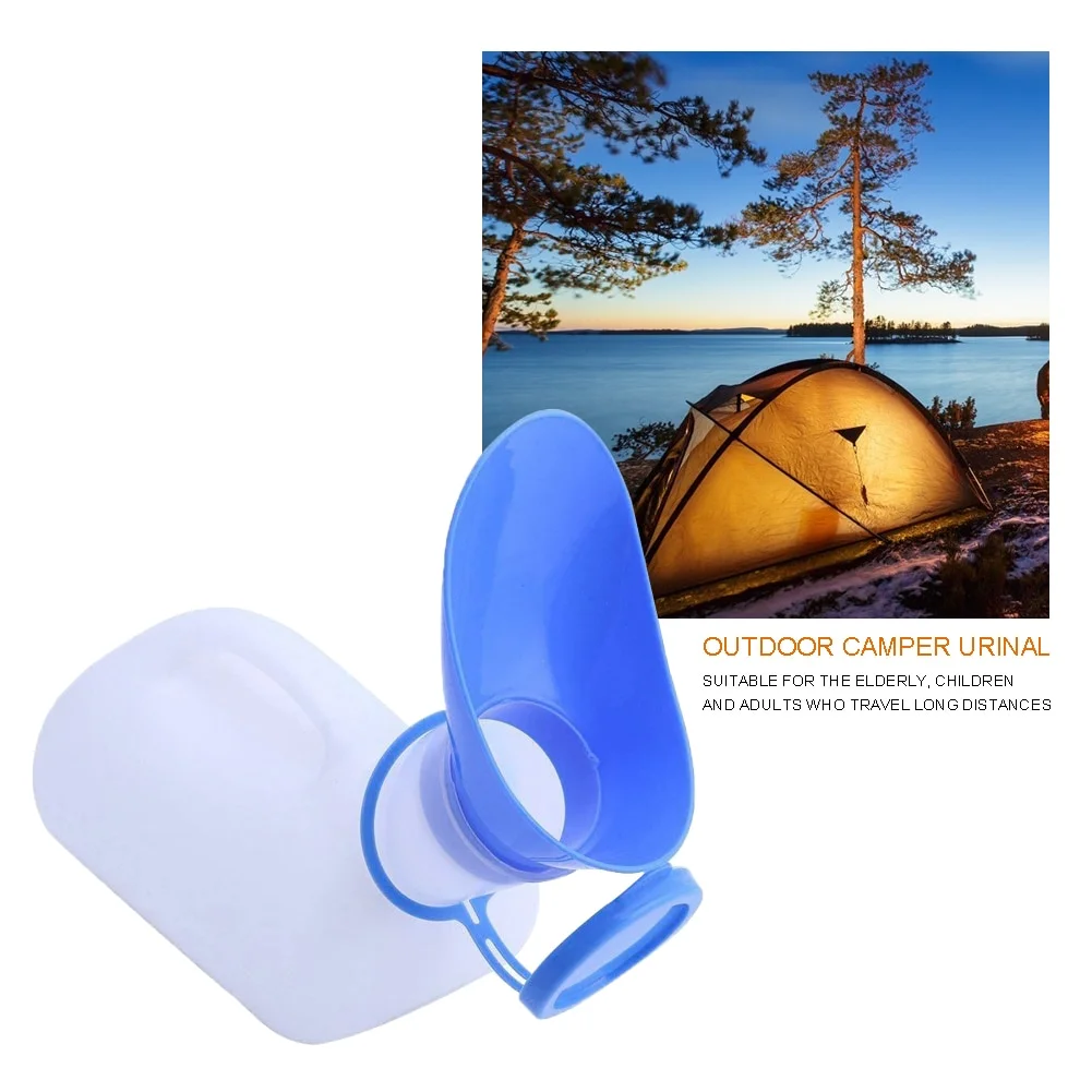 1Pc 女性男性ポータブルプラスチック携帯トイレ車旅行キャン - Home Bathroom With Urinal のレビューと価格