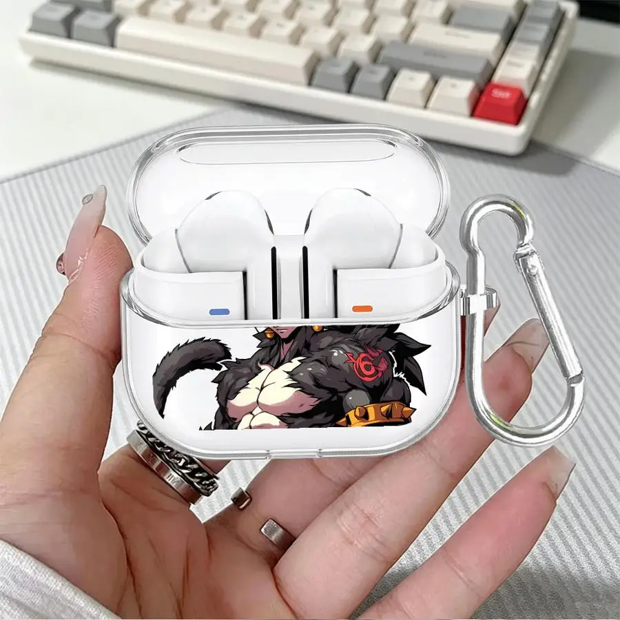 Dragons Ball Anime Goku Case For Samsung Galaxy Buds 3Pro Live 2 3 FE 4 Pro 2Pro 4Pro Clear Earphone Cases Cover With Hook