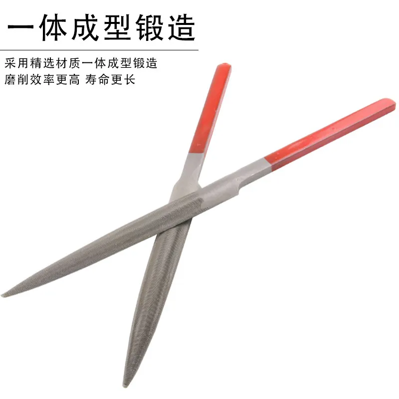 For handmade red handle cloth file semicircular   shaping  thickness triangular gold tool