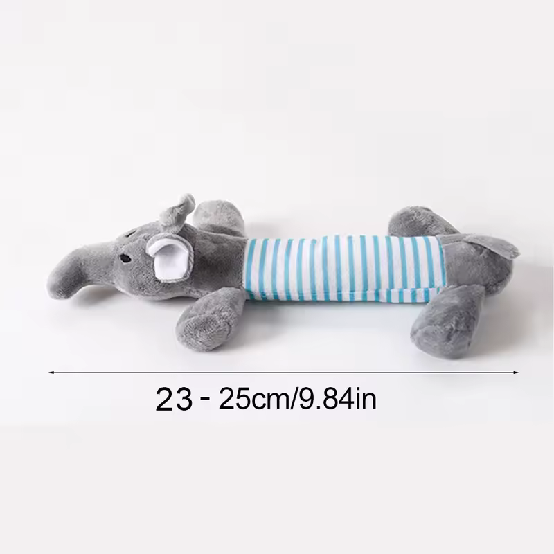 Funny Simulated Animal No Stuffing Dog Toy with Squeakers Durable Stuffingless Plush Squeaky Dog Chew Toy Crinkle Pet Squeak Toy - Image 20