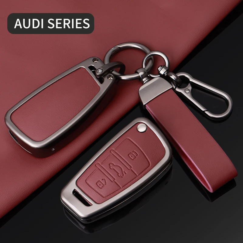 Metal Key Protective Case, For Audi A1 A3 A4 A5 A6 A7 Q3 Q5 Q7 S3 S4 S6 RS3 TT 8P 8L 8V C5 C6 - Remote Control Cover Key Gadgets