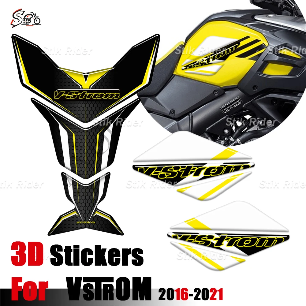 

VSTROM 1050XT Motorcycle Tank Pad Protector Decals Stickers For Suzuki V STROM DL 1000 650 250 1050 XT 650XT 2016-2021