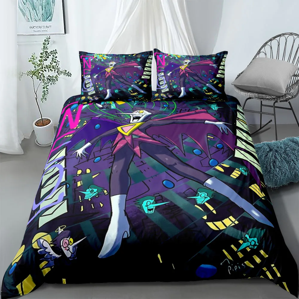 Conjunto de capa de edredão Spamton Neo King Queen Twin Full Conjunto de roupa de cama individual