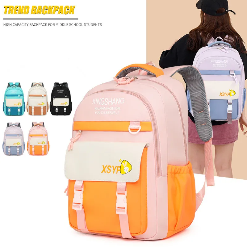 

High Quality Backpacks For Teenage Girls and Boys Backpack School bag Kids Book Bags Polyester Fashion waterproof Schoolbags