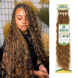 Julianna Bulk Synthetic Hair For Braiding Color 350 Blonde Super Wave bundles Boho Braids Synthetic Hair Extensions