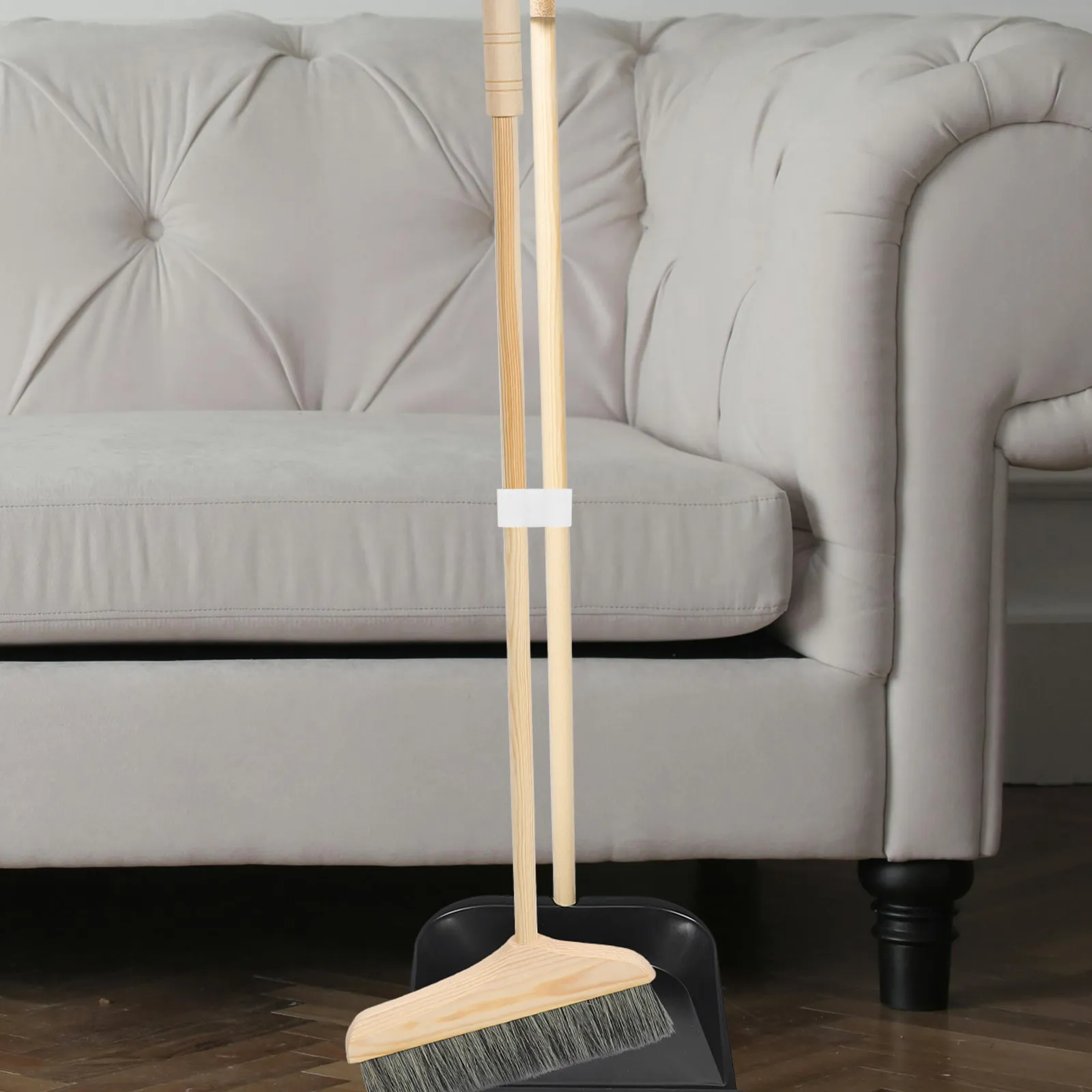4Pcs Premium Broom-Dustpan Locking Buckle Set Dual-Tube Clamp for Secure Fastening Versatile Cleaning Tool Linkage Sweeping