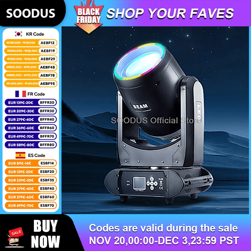 

Светодиодный луч с подвижной головкой Smart DMX512 RDM Control Stage Light Динамический световой эффект Прожекторы для свадебного шоу DJ Disco KTV