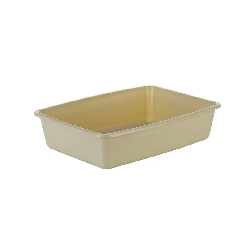 Caja de arena para inodoro para gatos, caja de arena cerrada, lavabo de plástico, pala para enviar, orinal para gatos, semiaabierto