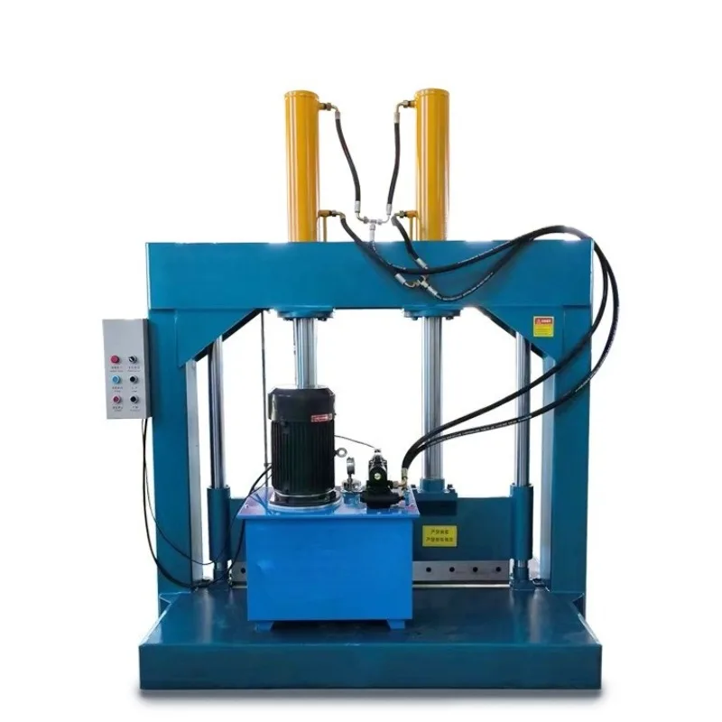 Tubular film hydraulic guillotine machine, plastic head material hydraulic cutter, plastic roll