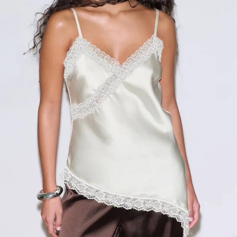 Thumbnail 4 - #85 Latest Lace Trim Camisole Offers