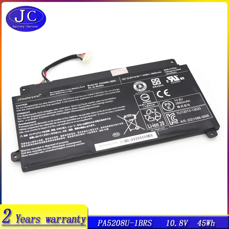 

JCLJF high quality PA5208U-1BRS PA5208U Battery for Toshiba Chromebook CB30 CB35 CB35-B3330 for Satellite E45W P55W L55W-C L55