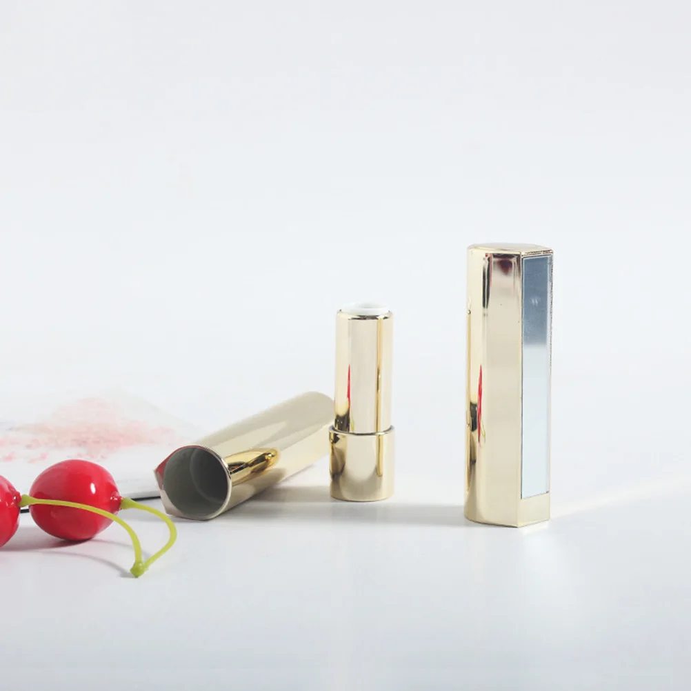 3 szt. tubek na balsam do ust 12,1 mm z lusterkiem, puste pojemniki na szminkę, ekologiczne, w stylu bambusowym, mechanizm z przesuwanym pierścieniem do samodzielnego tworzenia błyszczyków