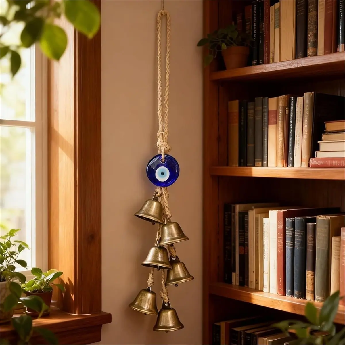 2 Pieces Witch Bells for Door Knob Protection,Witchy Wicca Decor Supplies for Room Decor