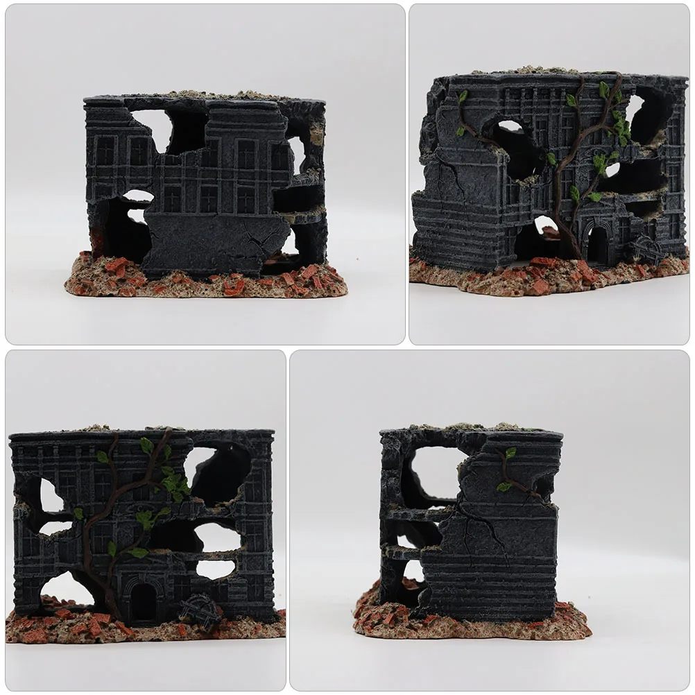 

Fish Tank Decor Simulation Old Resin Aquarium Ornament Natural Landscape Decorative Tank Ornament Hideout for Minnows