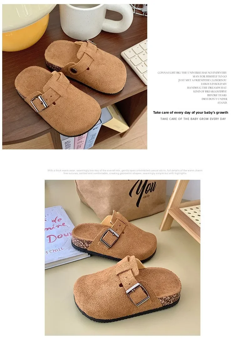 Kinder-Freizeitpantoffeln Frühling Sommer 2026 Modische Bequeme Slip-On Hausschuhe für Jungen und Mädchen Coole Kinder-Flachschuhe – Detail 7