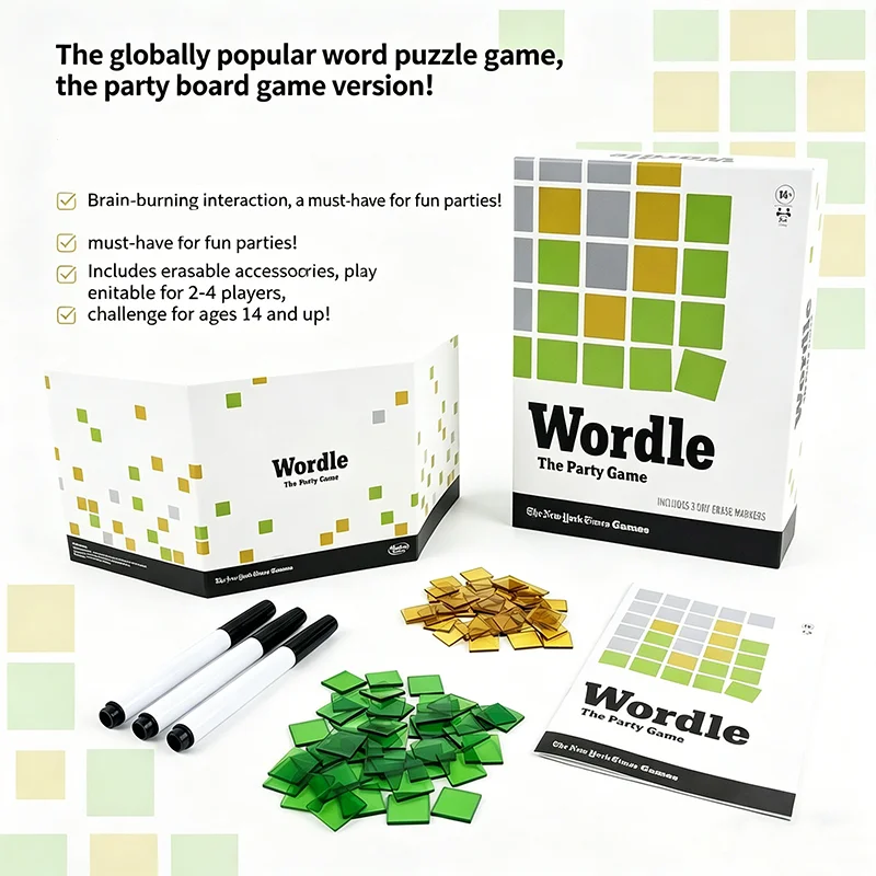 

Wordle The Party Game – The Official New York Times Card Game for Ages 14+