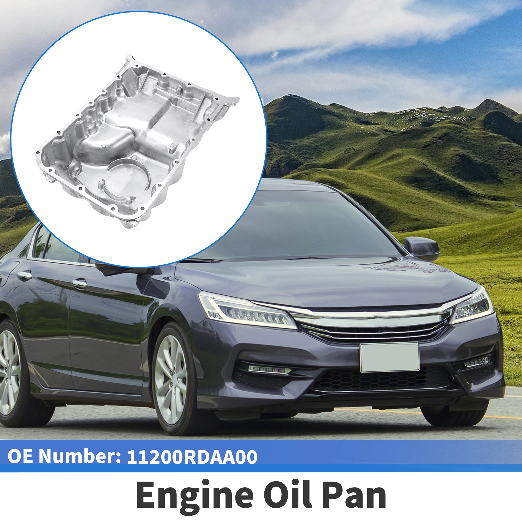 

UXCELL 1 Pc No.11200RDAA00 Auto Engine Oil Pan for Honda Accord 2003-2007 for Honda Pilot 2005 for Honda Odyssey 2005-2006