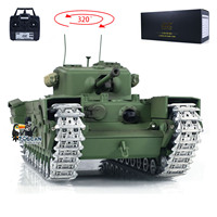 Tongde 1/16 Scale RC Battle Tank Model Churchill Mk.VII Electric Infantry Battle Fighting Vehicles with Light Sound Smoking Toys
