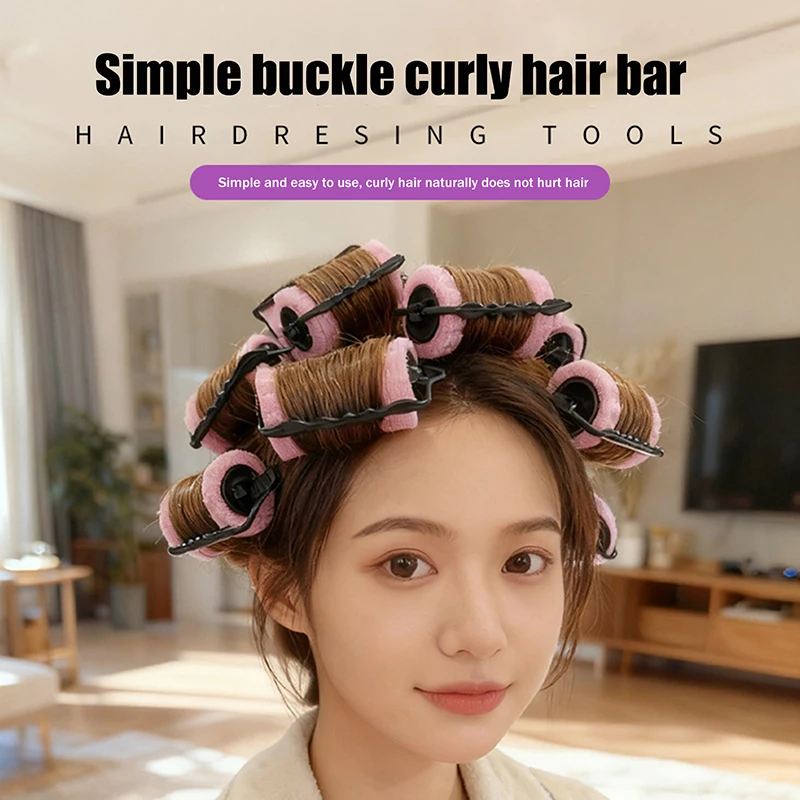 6/8pcs Soft Sponge Foam Cushion Hair Rollers Curlers Hair Salon Barber DIY Curls Hairdressing Kit DIY Home Hair Styling Tools