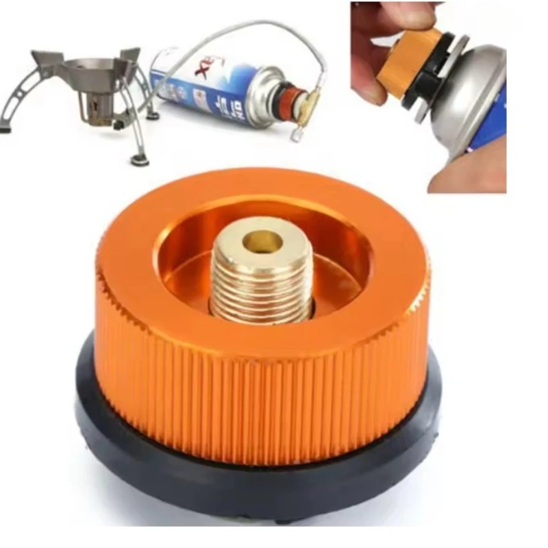 Outdoor Camping Hiking Stove Adapter Split-type Stove Converter Connector Automatic Shut-off Adapter