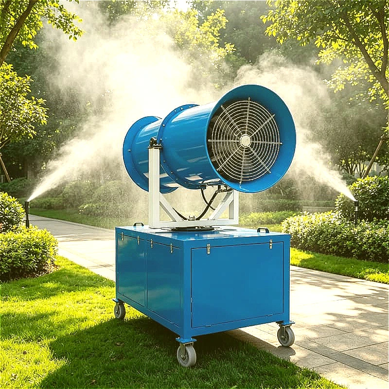 High Pressure Fog Cannon Dust Suppression Machine Throw Range Coal Stockpile Yard Mining Site Construction Demolition Customized