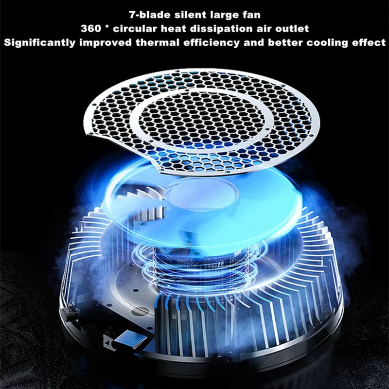 Tablet Cooling Fan For Ipad Android Flat Universal 3 Speed Regulation Cool Heat Sink Radiator