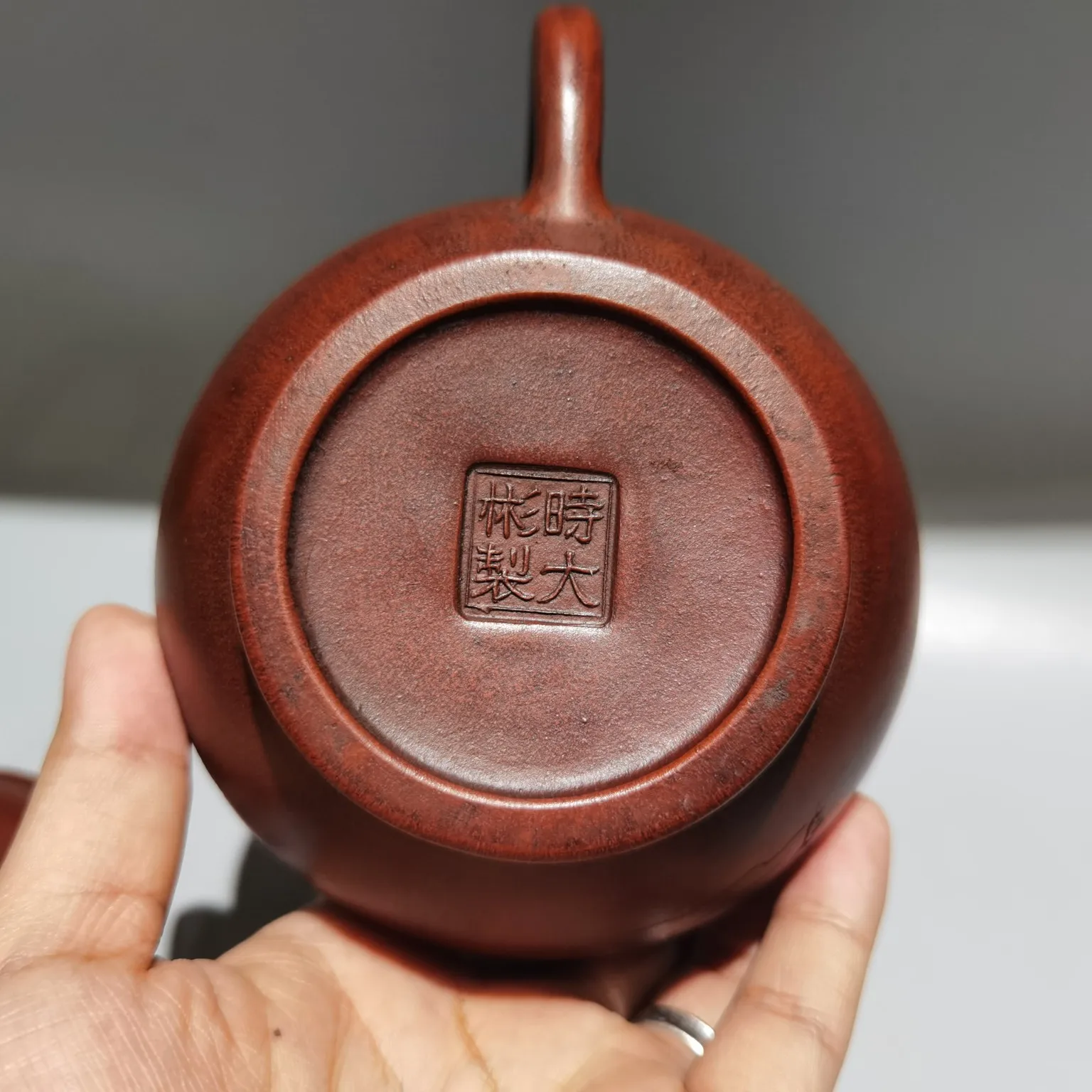 Yixing Purple Clay Pot Inscription quotes Hexagonal shaped  pot Kettle Teapot  Flagon Gather fortune Ornaments