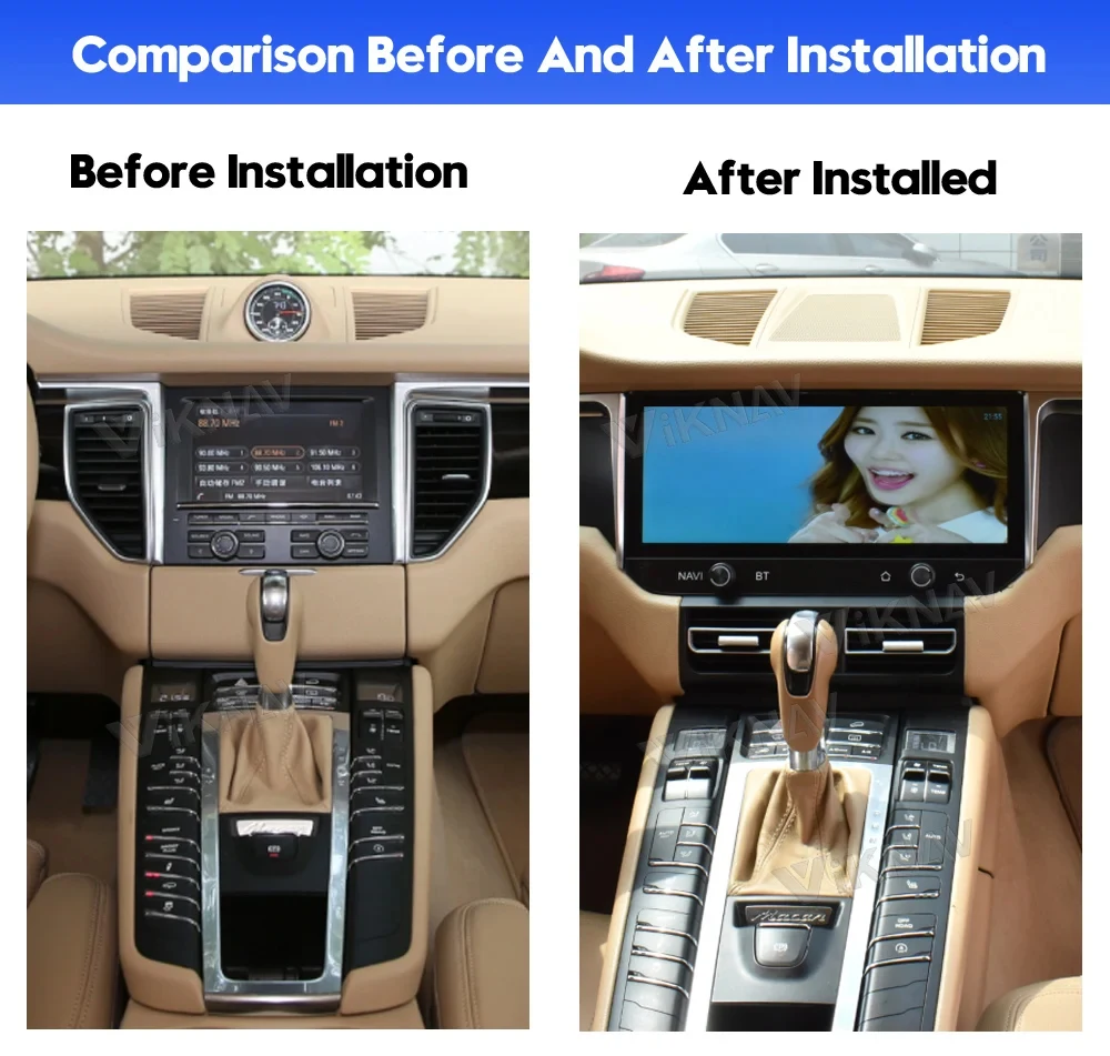 Viknav Car Radio For Porsche Macan (2013-2017) 12.3inch Vertical Screen Carplay Car Radio LCD Display Screen Multimedia player