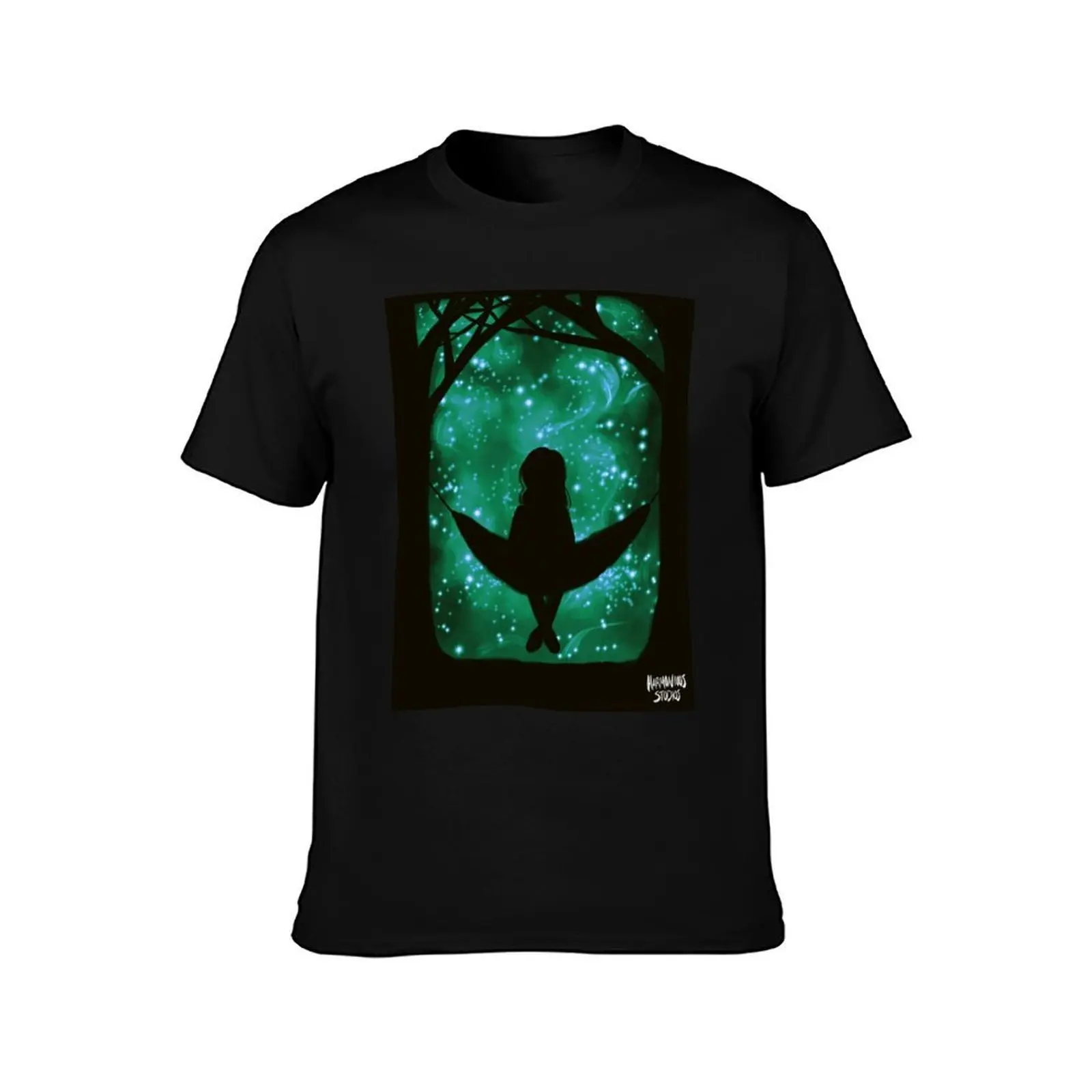 Stargazing In A Hammock T-Shirt Plus Size Quick Dry Sports Tee T-Shirt