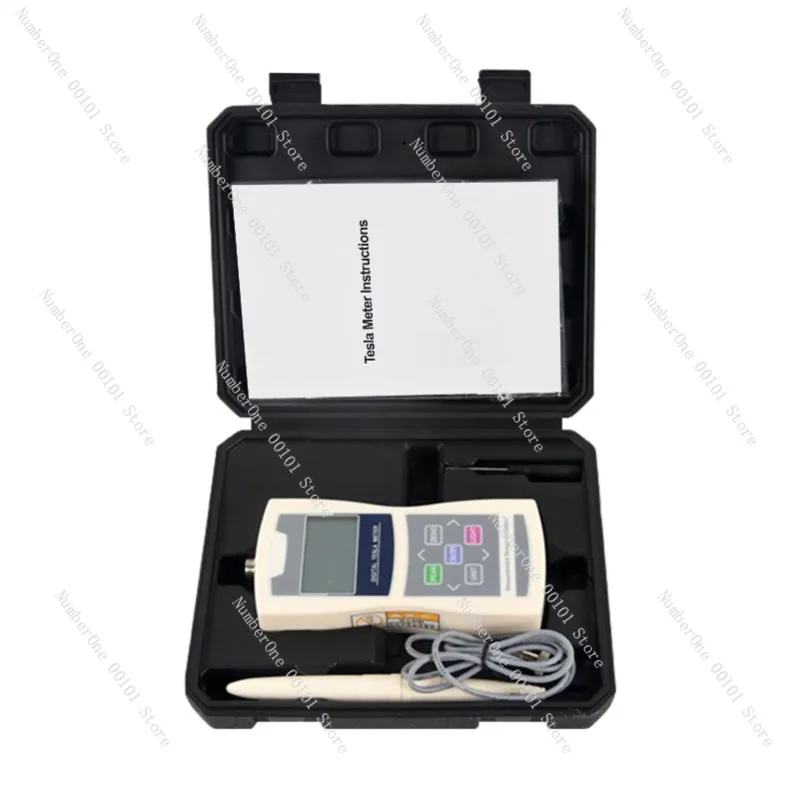 Gaussmeter Digital Tesla Meter 200mT/2000mT Standard Radial Hall Probe High Accuracy Sensitive Surface Magnetic Field Tester